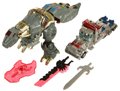 Silver Knight Optimus Prime and Grimlock Image