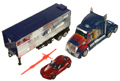 Optimus Prime with Trailer & Sideswipe Image