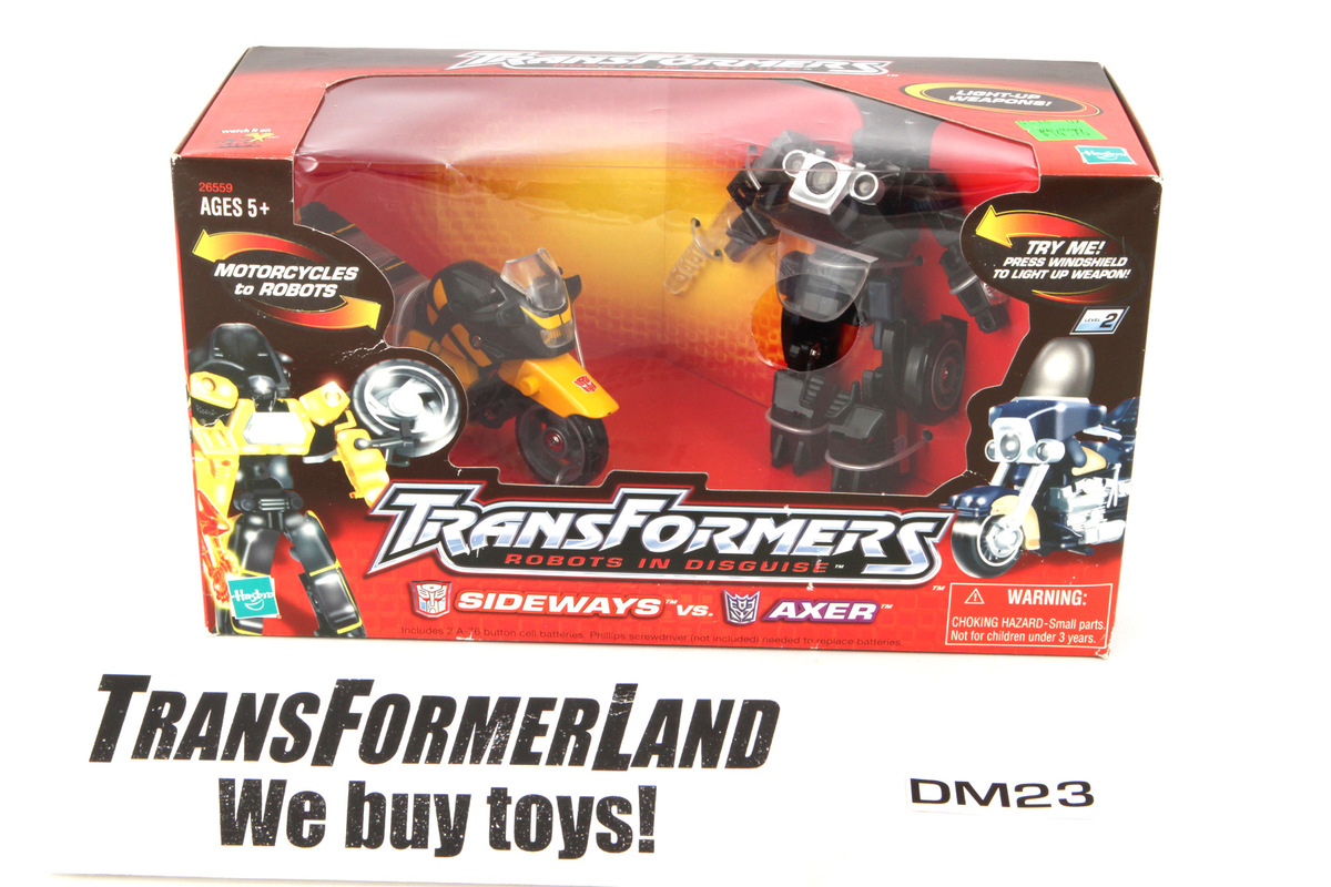 Transformers RiD Sideways VS Axer (Wal Mart) Price [Store Exclusive]