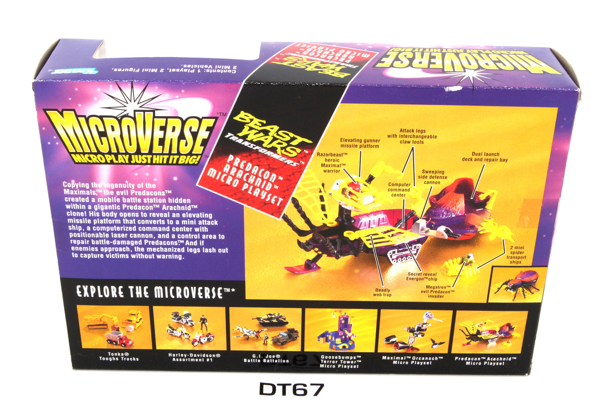 Transformers Beast Wars Predacon Arachnid Micro Playset (Yellow ...