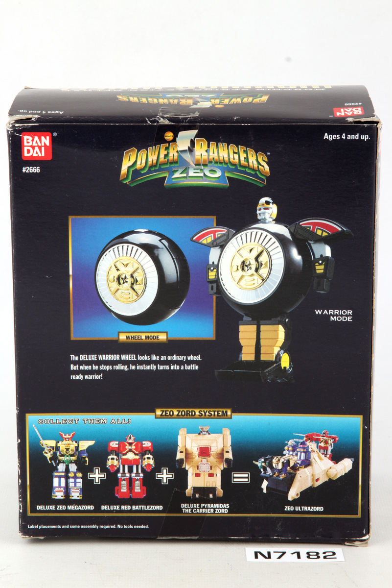 Packaged, not sealed Power Rangers® Zeo Deluxe (DX) Warrior Wheel SKU ...