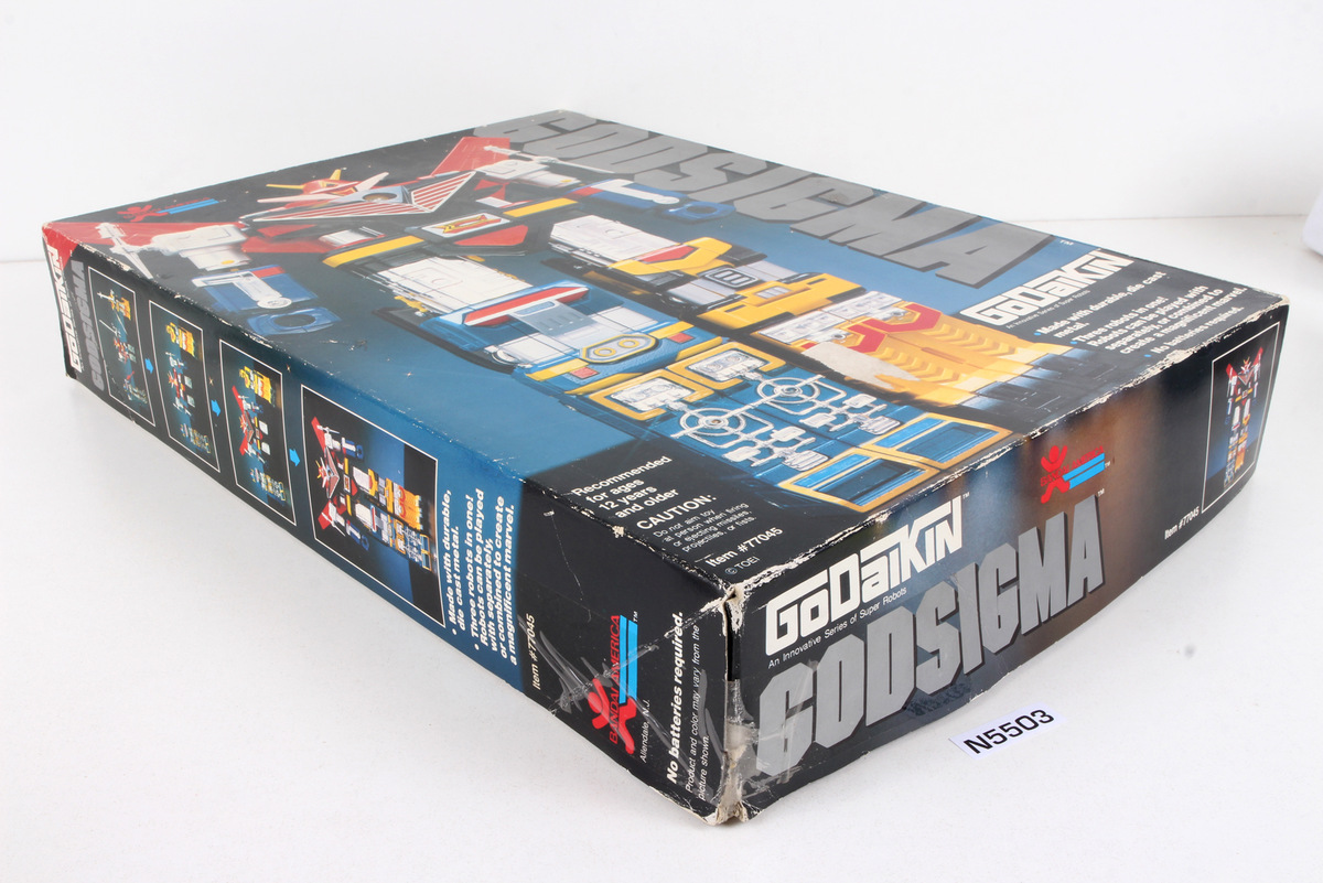 Packaged, not sealed Chogokin® GoDaiKin Deluxe (DX) Godsigma SKU