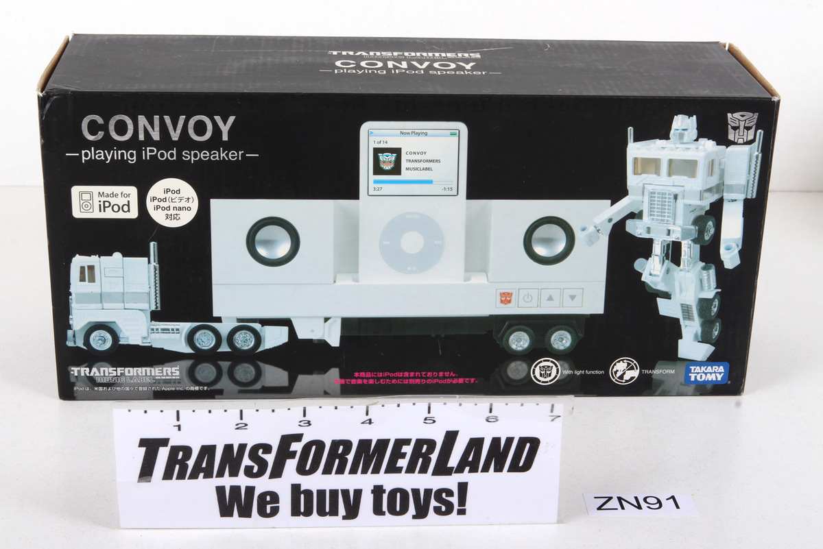 Sealed Transformers® Label Series Music Label Convoy iPod Docking