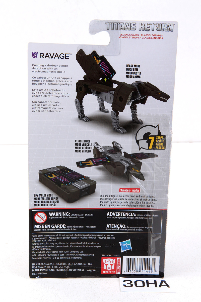 Sealed Transformers® Generations - Titans Return Legends Class Ravage ...
